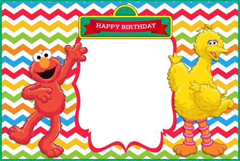 Elmo Invitation Template