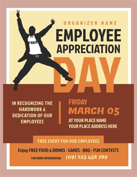 Employee Appreciation Flyer Templates Example 2