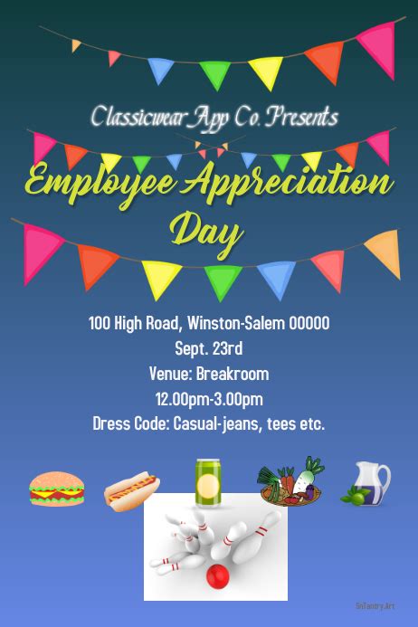 Employee Appreciation Flyer Templates Example 3