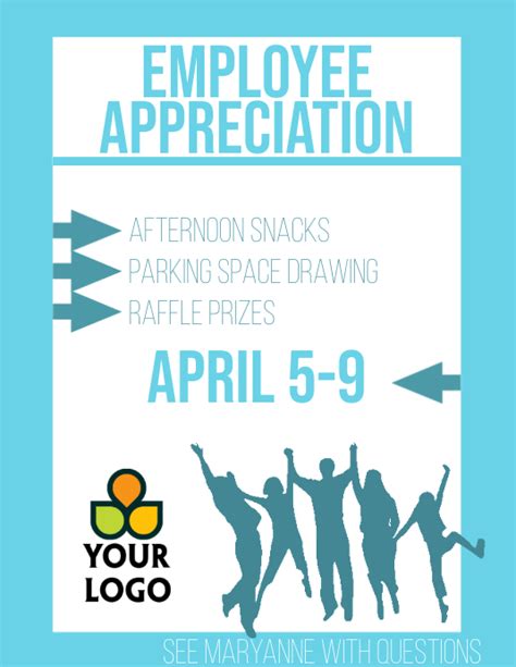 Employee Appreciation Flyer Templates Example 8