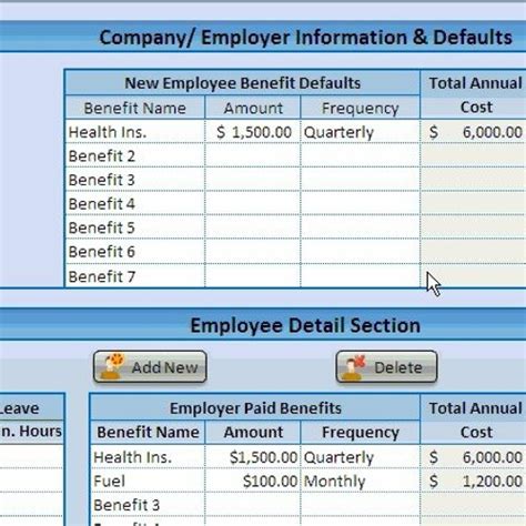 Employee Cost Calculator Excel Template Best Practices