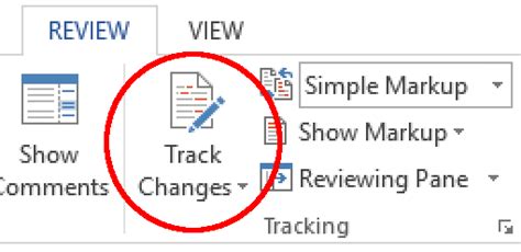 Enable Track Changes