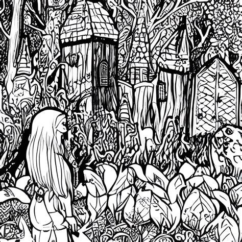 Enchanted Forest Coloring Pages for Relaxation