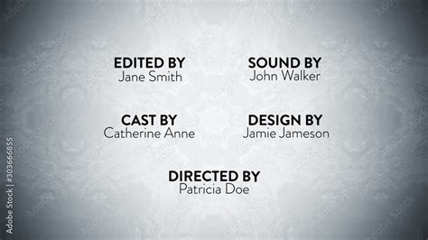 End Credits Template 10