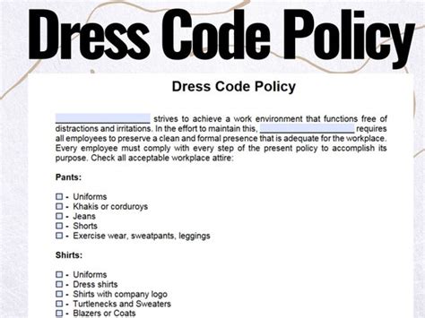 Enforcement of Uniform Wear Policies