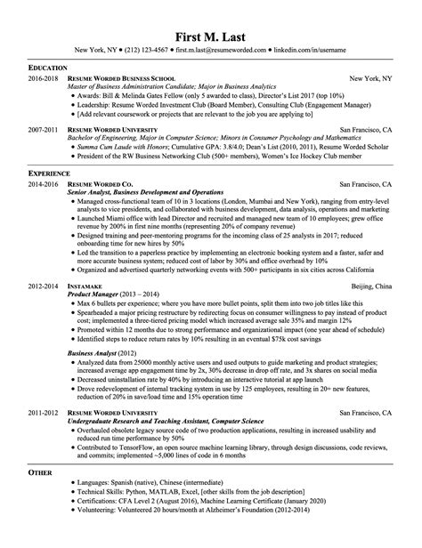 Entry-Level ATS Resume Template