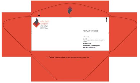 Envelope 10 Template Design