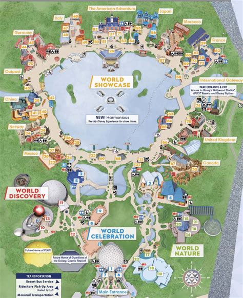 Epcot Map Printable