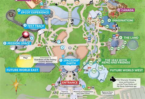 Epcot Map Printable