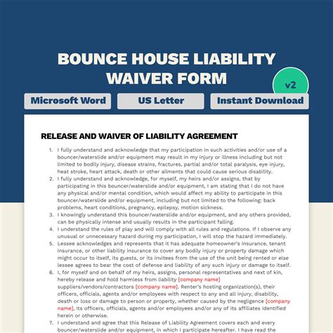 Essential Elements of a Bounce House Liability Waiver