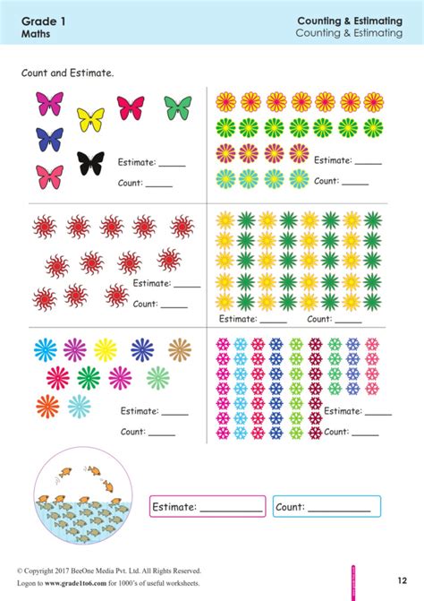 Estimates Worksheet Image 1