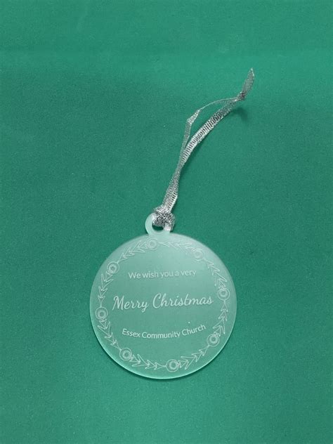 Etched Acrylic Ornaments