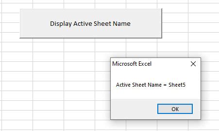 Excel Active Sheet VBA Properties