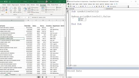 Excel Active Sheet VBA Tips Tricks