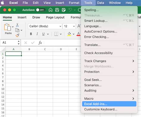 Excel Add-ins for Mac Excel 2007