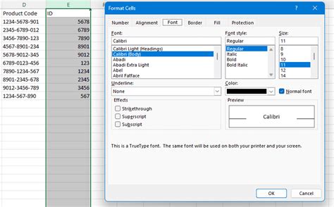 Excel Angled Headers