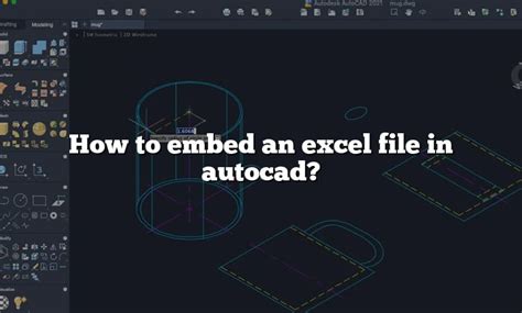 Excel in AutoCAD Embedding Example 4