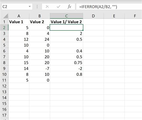 Excel Average Ignore Div/0