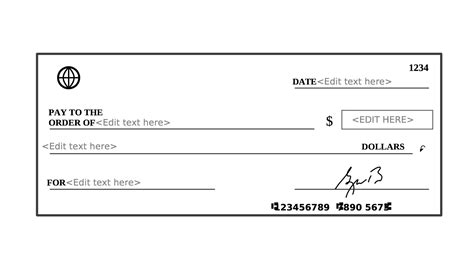 Excel Check Template for Printing