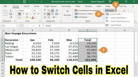 Excel Column Switching for Beginners