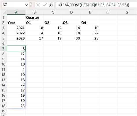 Excel Conversion Table