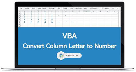 Excel Convert Number To Column Letter VBA Macro Method