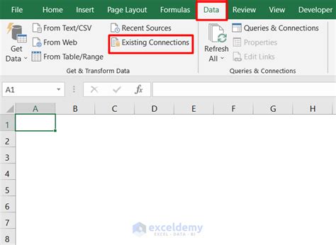 Excel Data Connection Methods