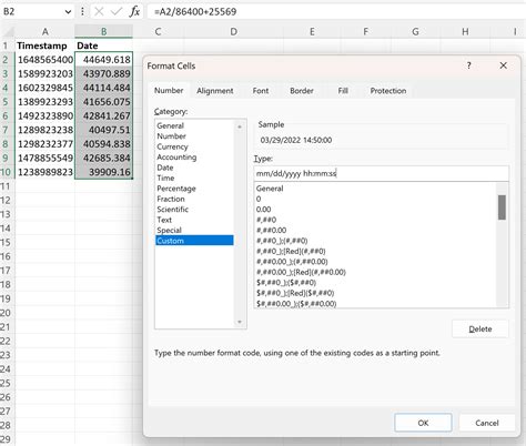 Excel Date Converter Unix Timestamp