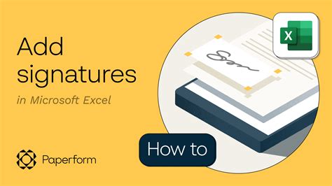 Excel Digital Signature Guide