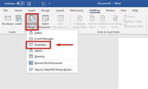 Excel Envelope Printing