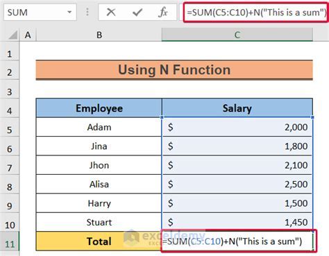 Excel Equations 54321