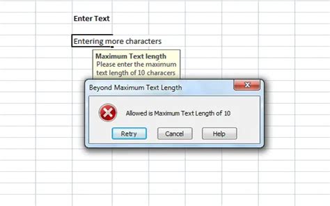 Excel Error Messages 1