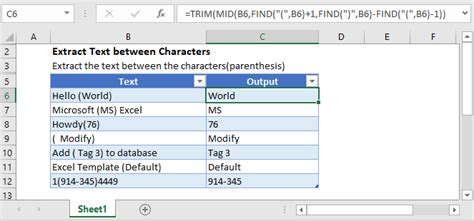 Excel VBA to extract characters between parentheses