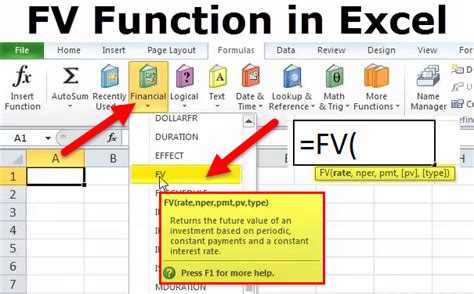 Excel FV Function