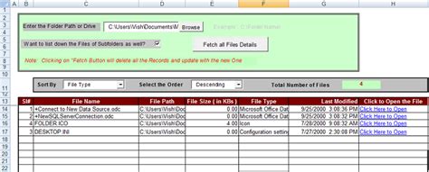 Excel File Management