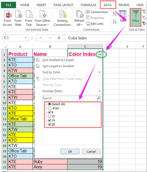 Excel Filter Multiple Selection