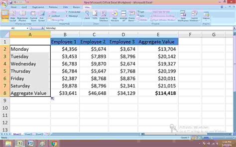 Excel Formatting Example 3