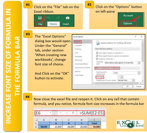 Times New Roman Font in Excel Formula Bar