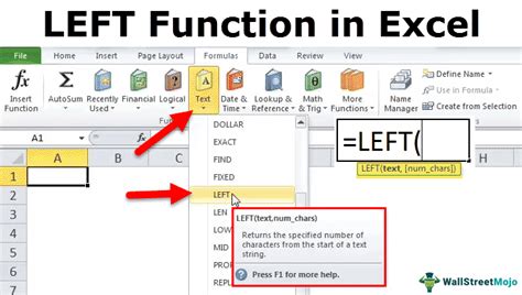 Excel LEFT FIND Formula