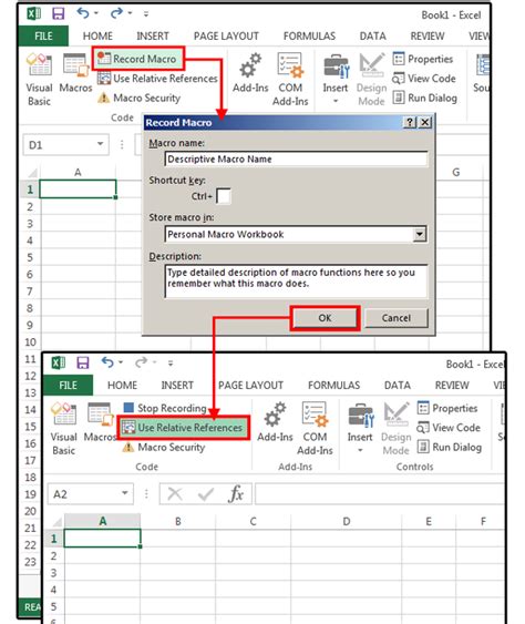 Applying Macros using Excel Formulas