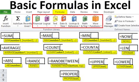 Excel Formulas and Functions Example