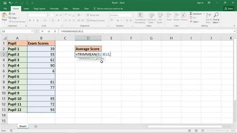 Excel Formulas for Excluding Outliers