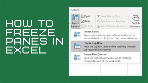 Benefits of Freezing Panes in Excel