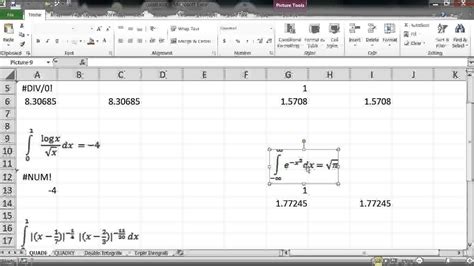 Excel Functions for Numerical Integration