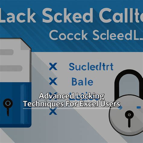 Excel Locking Images Advanced Techniques