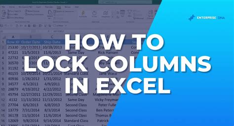 Excel Locking Images Method 2