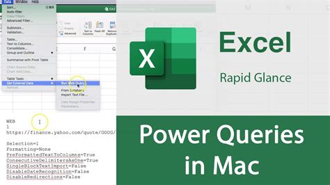 Mastering Excel Mac Power Query