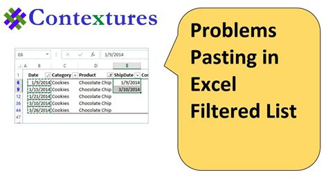 Understanding the Problem with Pasting in Excel