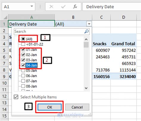 Excel PivotTable Date Filter