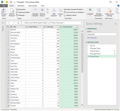 Excel Power Query Group By